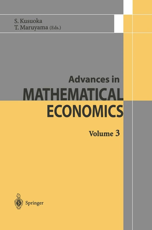 Advances in Mathematical Economics: 3