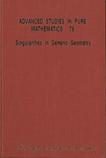 Singularities In Generic Geometry: 78 (Advanced Studies in Pure Mathematics)