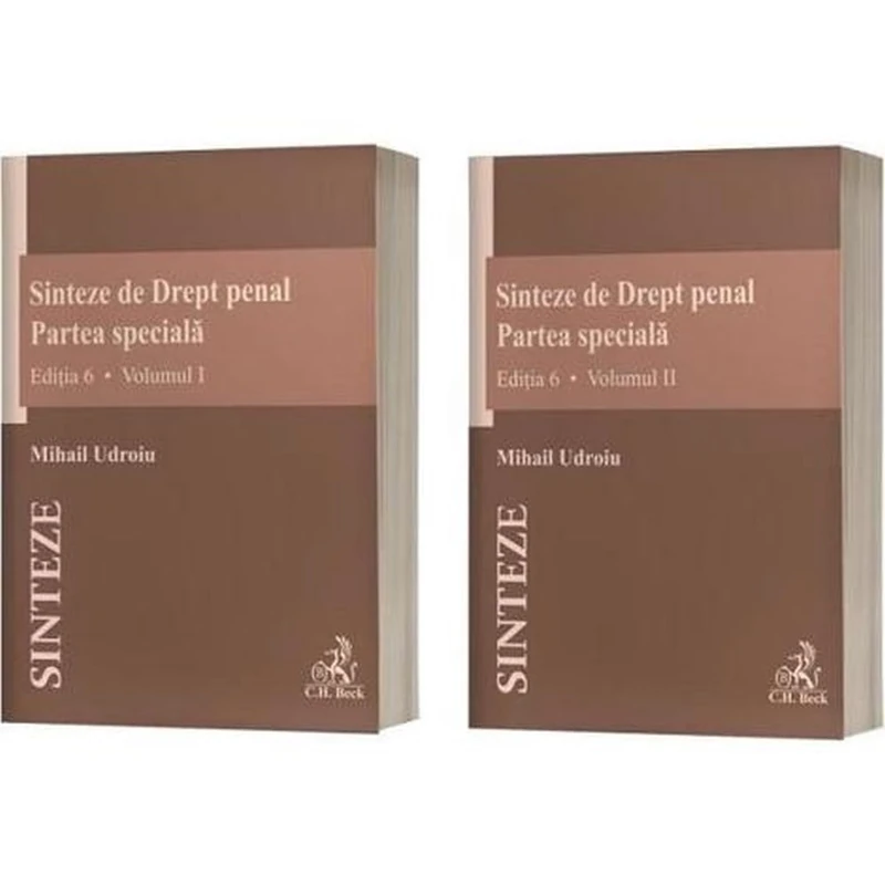 Sinteze de Drept penal Partea speciala Vol.1 + Vol.2 Ed.6