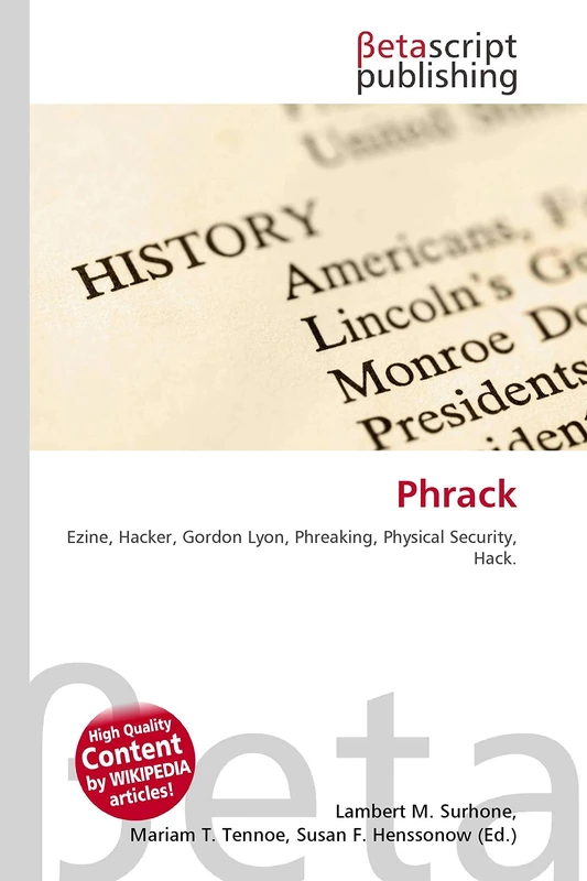 Phrack: Ezine, Hacker, Gordon Lyon, Phreaking, Physical Security, Hack. - Image 1
