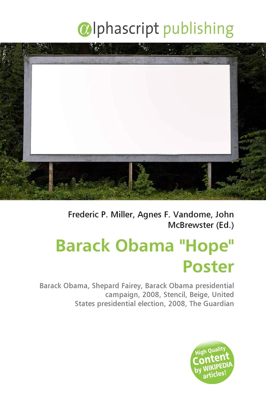 Barack Obama "Hope" Poster: Barack Obama, Shepard Fairey, Barack Obama presidential campaign, 2008, Stencil, Beige, United States presidential election, 2008, The Guardian - Image 1