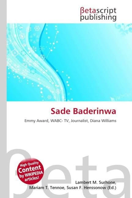 Sade Baderinwa: Emmy Award, WABC- TV, Journalist, Diana Williams - Image 1
