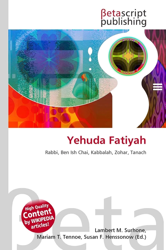 Yehuda Fatiyah: Rabbi, Ben Ish Chai, Kabbalah, Zohar, Tanach - Image 1