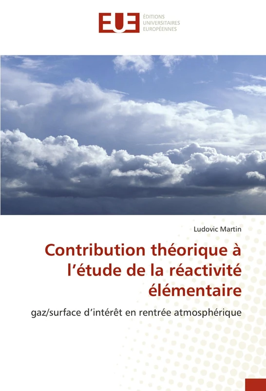 Contribution théorique à l’étude de la réactivité élémentaire: gaz/surface d’intérêt en rentrée atmosphérique (Omn.Univ.Europ.) - Image 1