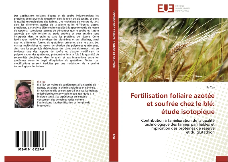 Fertilisation foliaire azotée et soufrée chez le blé: étude isotopique (Omn.Univ.Europ.)