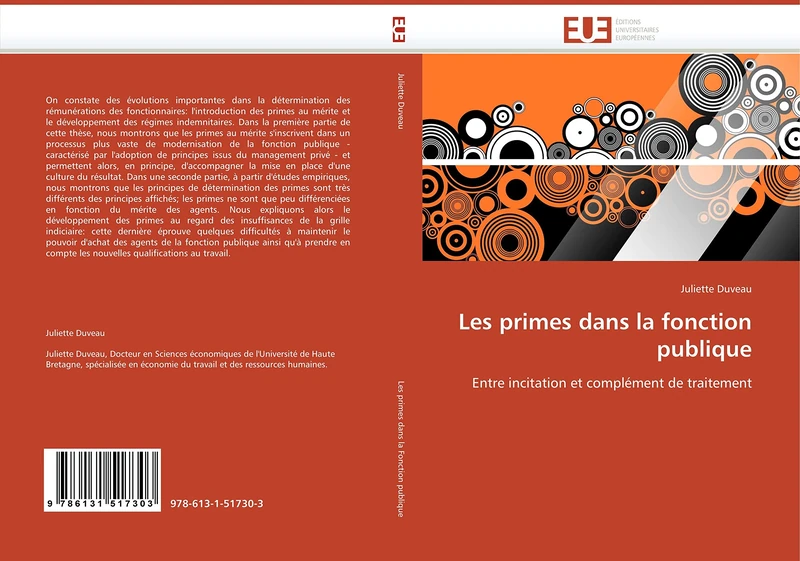 Les primes dans la fonction publique: Entre incitation et complément de traitement (Omn.Univ.Europ.)