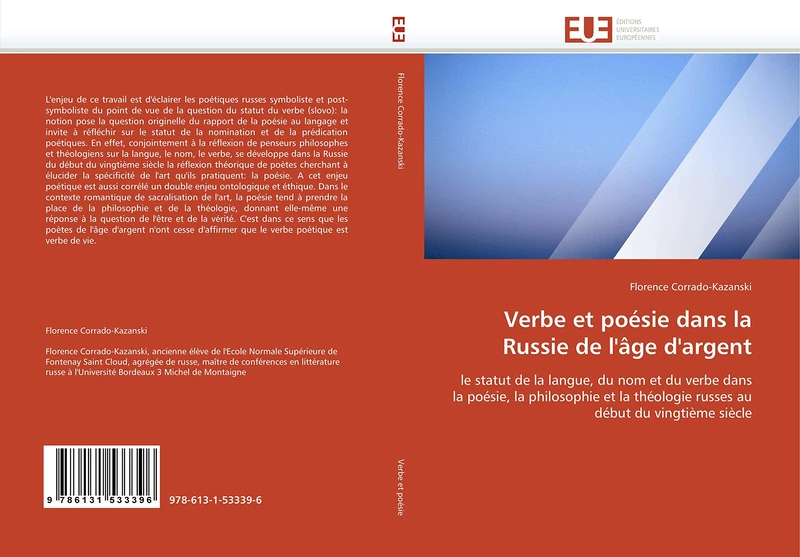 Verbe et poésie dans la Russie de l'âge d'argent: le statut de la langue, du nom et du verbe dans la poésie, la philosophie et la théologie russes au début du vingtième siècle (Omn.Univ.Europ.) - Image 1