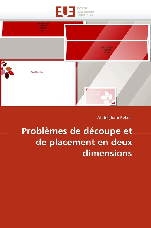 Problèmes de découpe et de placement en deux dimensions (Omn.Univ.Europ.)