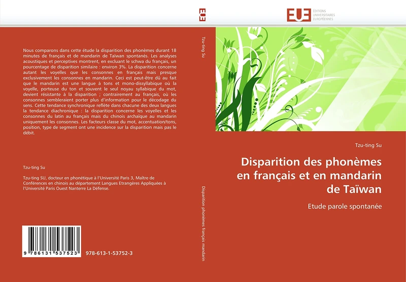 Disparition des phonèmes en français et en mandarin de Taïwan: Etude parole spontanée (Omn.Univ.Europ.) - Image 1