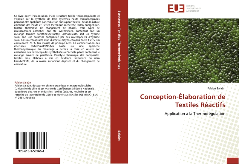 Conception-Élaboration de Textiles Réactifs: Application à la Thermorégulation (Omn.Univ.Europ.)