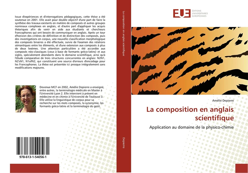 La composition en anglais scientifique: Application au domaine de la physico-chimie (Omn.Univ.Europ.)