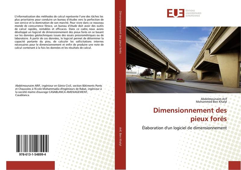 Dimensionnement des pieux forés: Élaboration d'un logiciel de dimensionnement (Omn.Univ.Europ.)