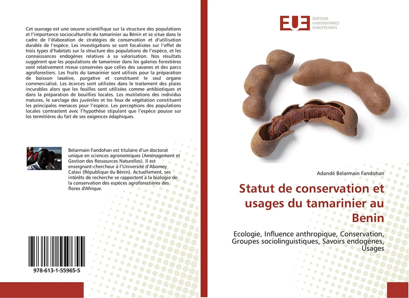 Statut de conservation et usages du tamarinier au Benin: Ecologie, Influence anthropique, Conservation, Groupes sociolinguistiques, Savoirs endogènes, Usages (Omn.Univ.Europ.)
