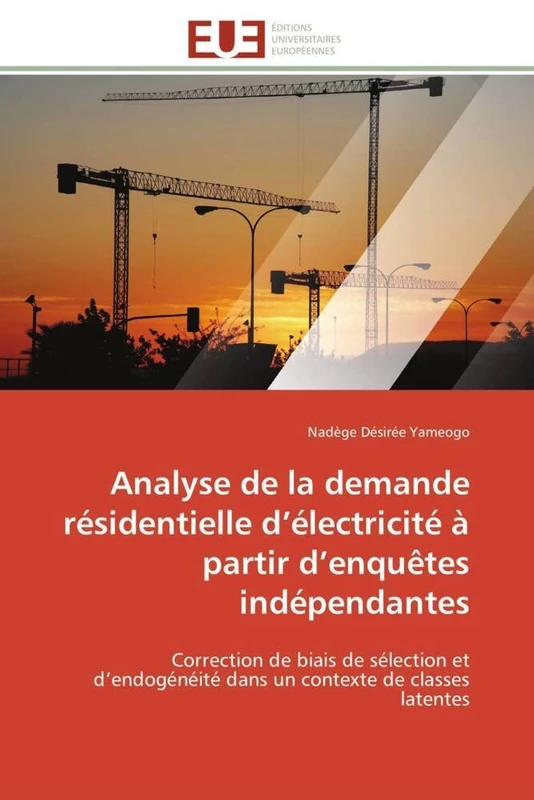 Analyse de la demande résidentielle d’électricité à partir d’enquêtes indépendantes: Correction de biais de sélection et d’endogénéité dans un contexte de classes latentes (Omn.Univ.Europ.)