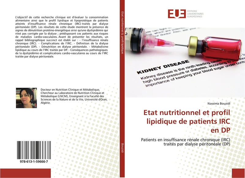 Etat nutritionnel et profil lipidique de patients IRC en DP: Patients en insuffisance rénale chronique (IRC) traités par dialyse péritonéale (DP) (Omn.Univ.Europ.)