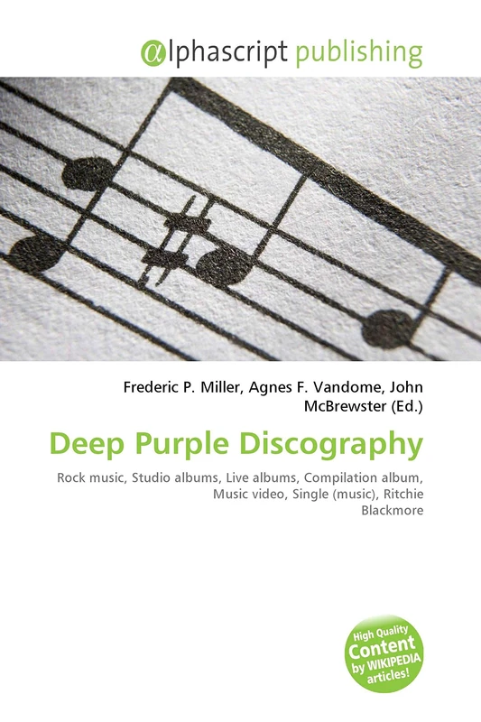 Deep Purple Discography: Rock music, Studio albums, Live albums, Compilation album, Music video, Single (music), Ritchie Blackmore - Image 1