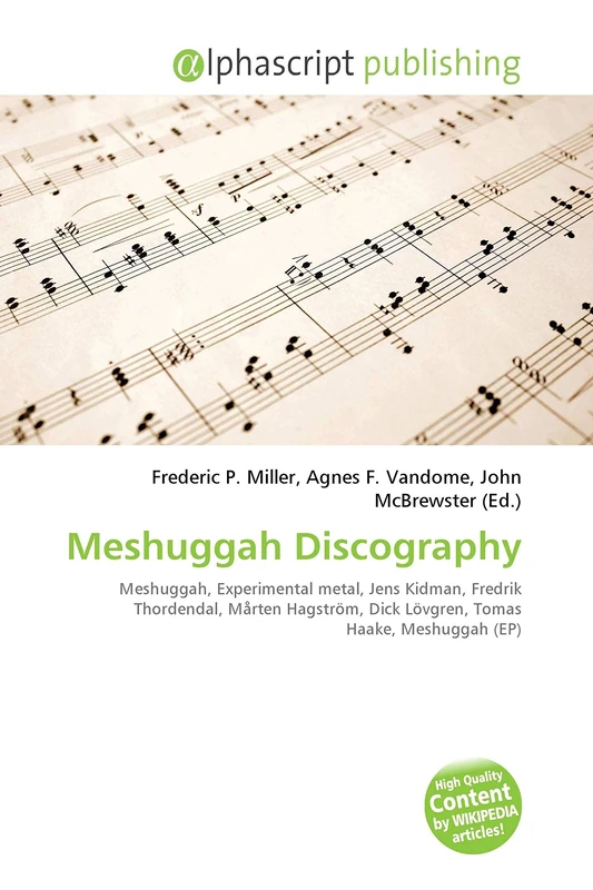Meshuggah Discography: Meshuggah, Experimental metal, Jens Kidman, Fredrik Thordendal, Mårten Hagström, Dick Lövgren, Tomas Haake, Meshuggah (EP)
