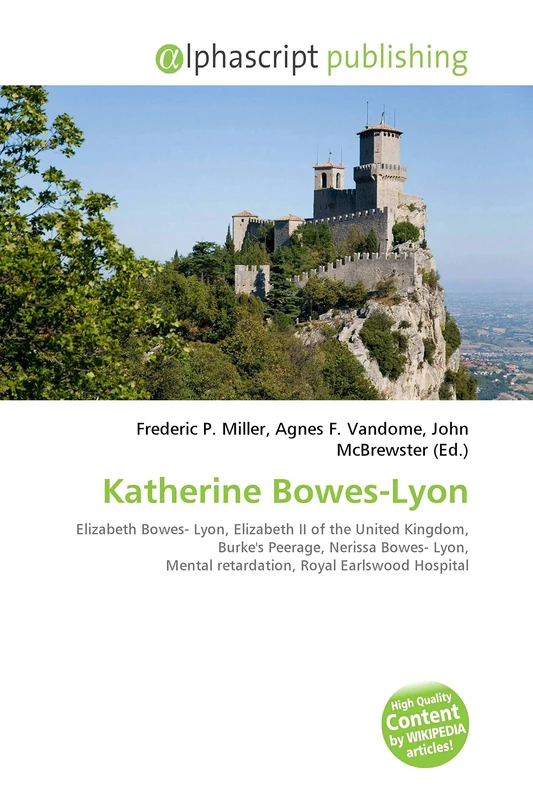 Katherine Bowes-Lyon: Elizabeth Bowes- Lyon, Elizabeth II of the United Kingdom, Burke's Peerage, Nerissa Bowes- Lyon, Mental retardation, Royal Earlswood Hospital - Image 1