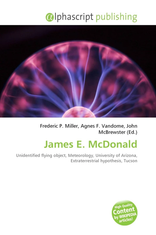 James E. McDonald: Unidentified flying object, Meteorology, University of Arizona, Extraterrestrial hypothesis, Tucson - Image 1