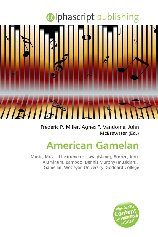 American Gamelan: Music, Musical instruments, Java (island), Bronze, Iron, Aluminum, Bamboo, Dennis Murphy (musician), Gamelan, Wesleyan University, Goddard College - Image 1