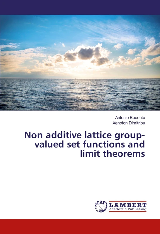 Non additive lattice group-valued set functions and limit theorems