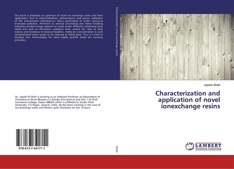 Characterization and application of novel ionexchange resins