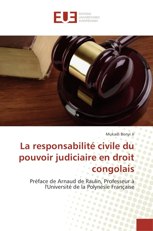 La responsabilité civile du pouvoir judiciaire en droit congolais: Préface de Arnaud de Raulin, Professeur à l'Université de la Polynésie Française