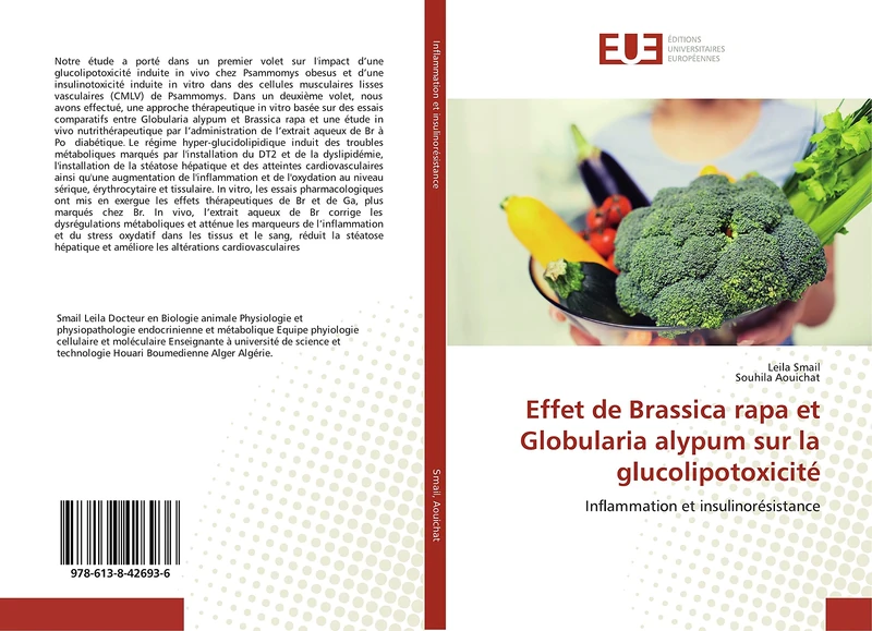 Effet de Brassica rapa et Globularia alypum sur la glucolipotoxicité: Inflammation et insulinorésistance