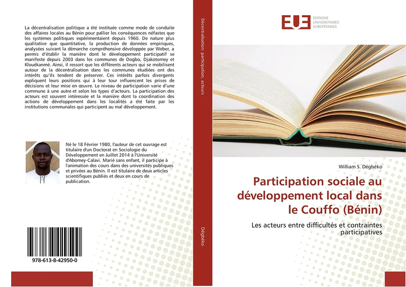 Participation sociale au développement local dans le Couffo (Bénin): Les acteurs entre difficultés et contraintes participatives