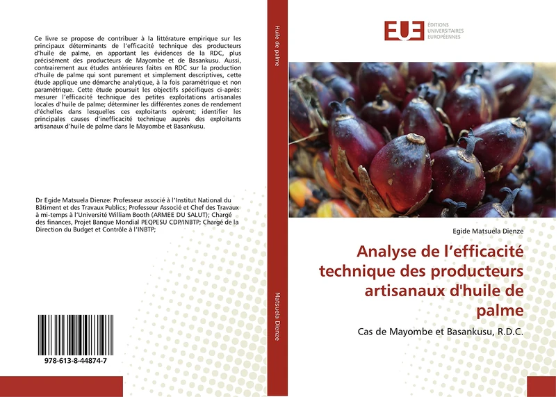 Analyse de l’efficacité technique des producteurs artisanaux d'huile de palme: Cas de Mayombe et Basankusu, R.D.C.