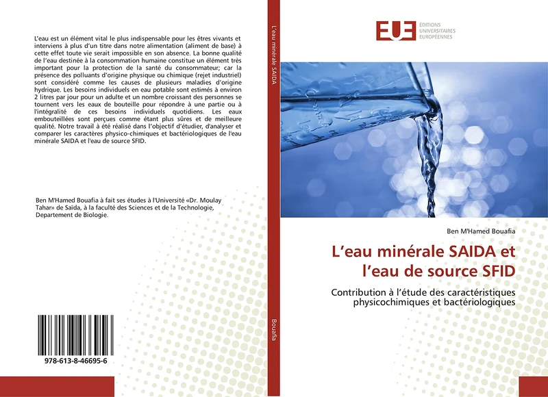 L’eau minérale SAIDA et l’eau de source SFID: Contribution à l’étude des caractéristiques physicochimiques et bactériologiques - Image 1