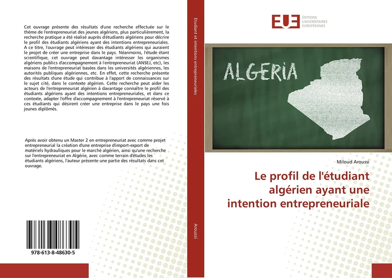 Le profil de l'étudiant algérien ayant une intention entrepreneuriale