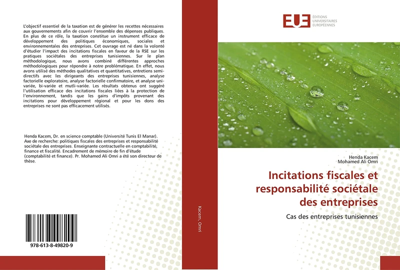 Incitations fiscales et responsabilité sociétale des entreprises: Cas des entreprises tunisiennes - Image 1