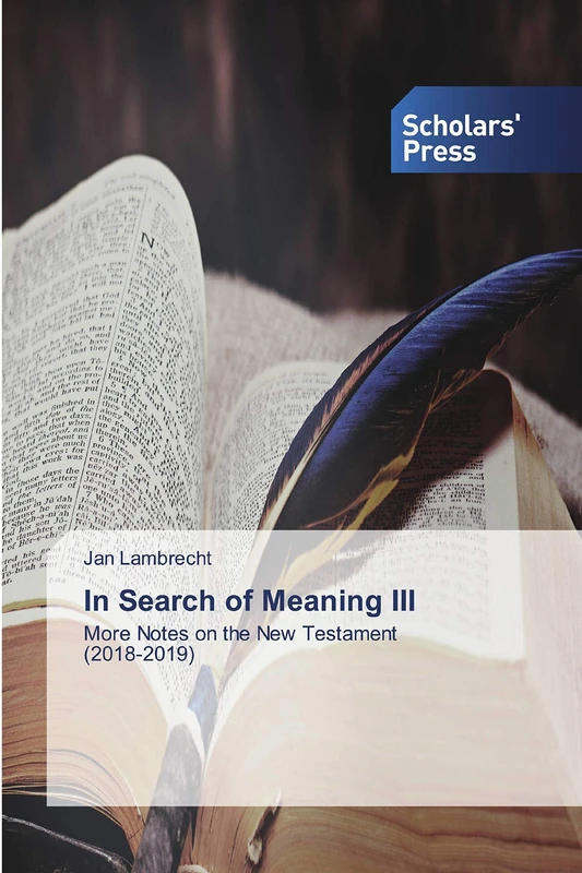 In Search of Meaning III: More Notes on the New Testament (2018-2019)