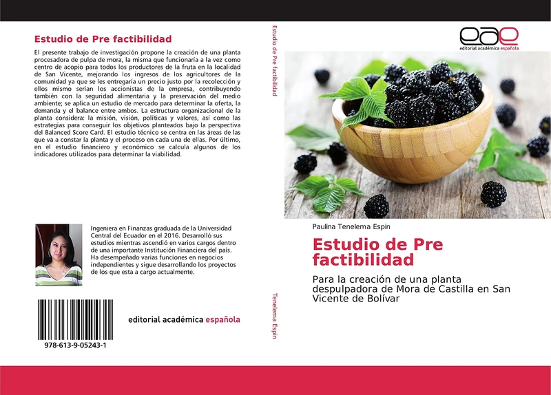 Estudio de Pre factibilidad: Para la creación de una planta despulpadora de Mora de Castilla en San Vicente de Bolívar - Image 1