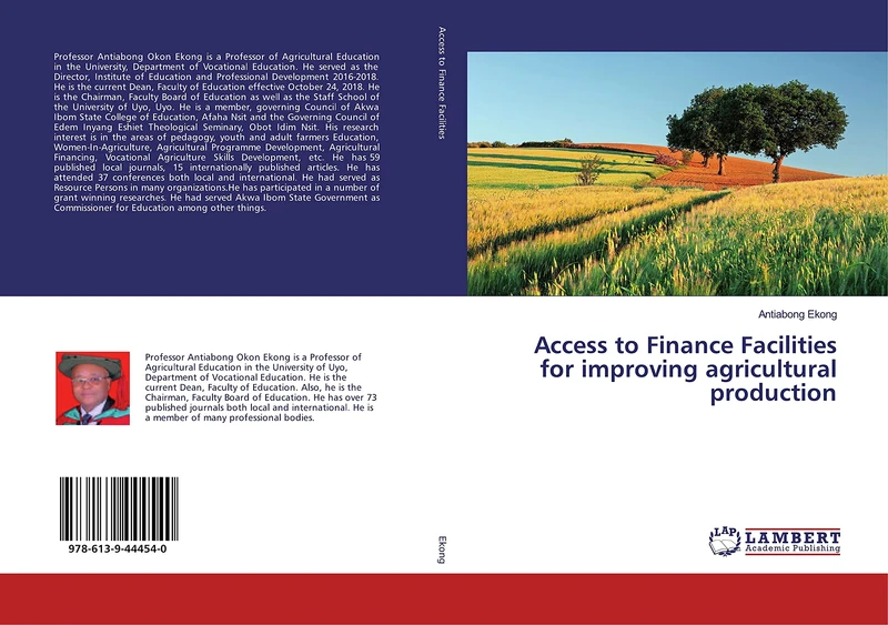 Access to Finance Facilities for improving agricultural production