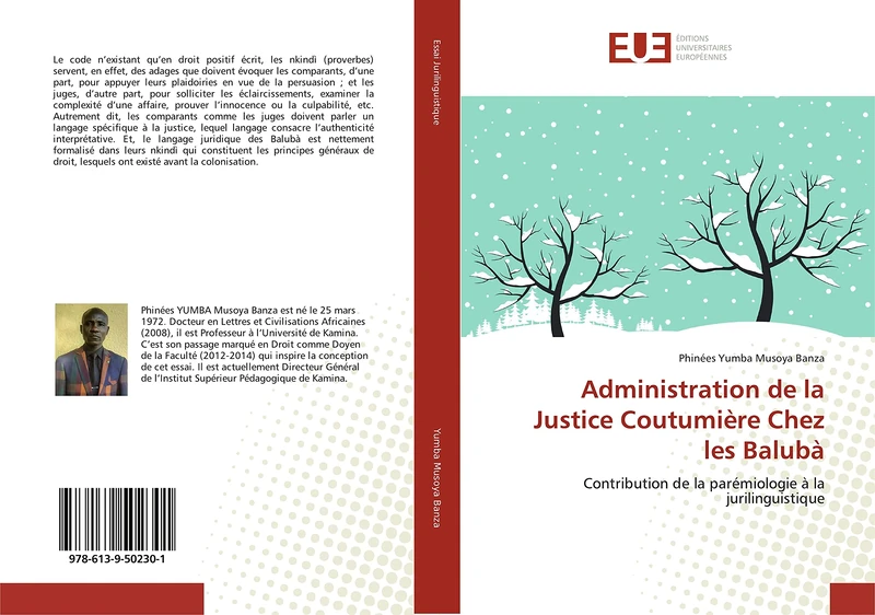Administration de la Justice Coutumière Chez les Balubà: Contribution de la parémiologie à la jurilinguistique