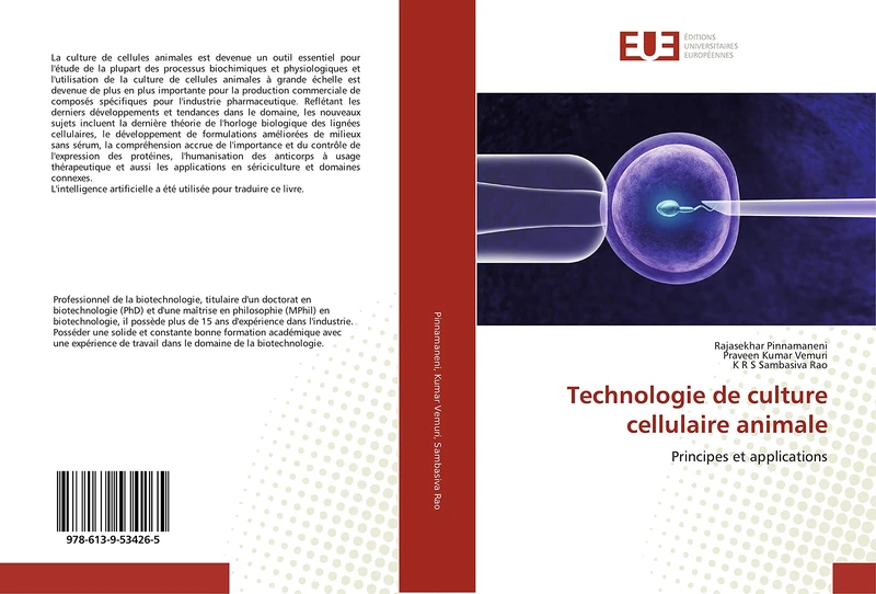 Technologie de culture cellulaire animale: Principes et applications