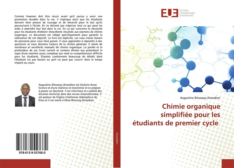 Chimie organique simplifiée pour les étudiants de premier cycle - Image 1