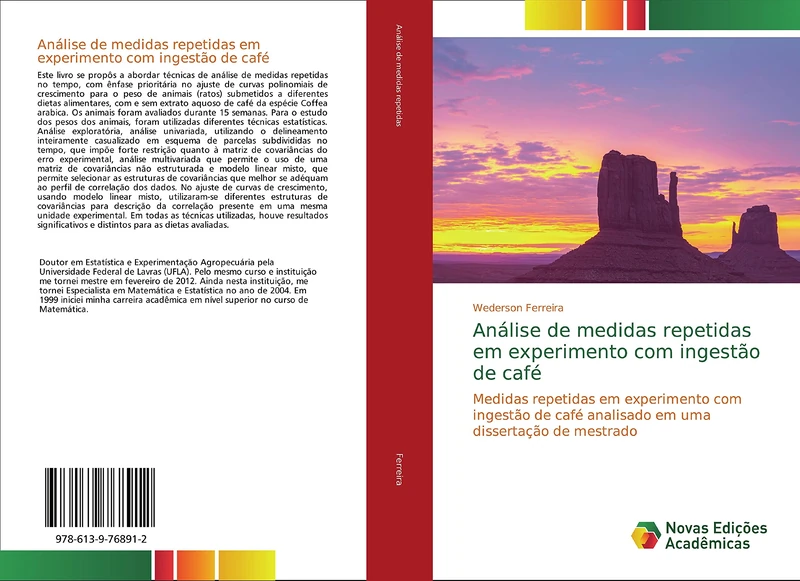 Análise de medidas repetidas em experimento com ingestão de café: Medidas repetidas em experimento com ingestão de café analisado em uma dissertação de mestrado