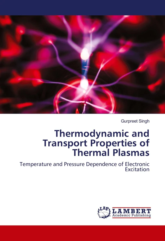 Thermodynamic and Transport Properties of Thermal Plasmas: Temperature and Pressure Dependence of Electronic Excitation
