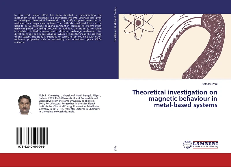 Theoretical investigation on magnetic behaviour in metal-based systems