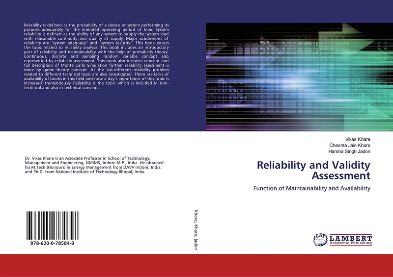 Reliability and Validity Assessment: Function of Maintainability and Availability