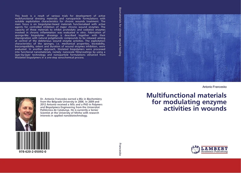 Multifunctional materials for modulating enzyme activities in wounds