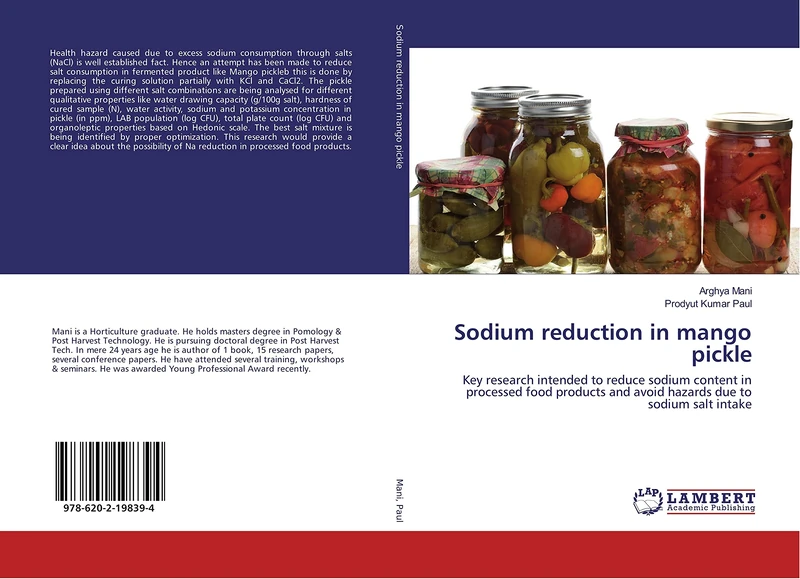Sodium reduction in mango pickle: Key research intended to reduce sodium content in processed food products and avoid hazards due to sodium salt intake - Image 1