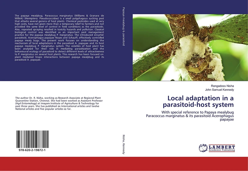 Local adaptation in a parasitoid-host system: With special reference to Papaya mealybug Paracoccus marginatus & its parasitoid Acerophagus papayae