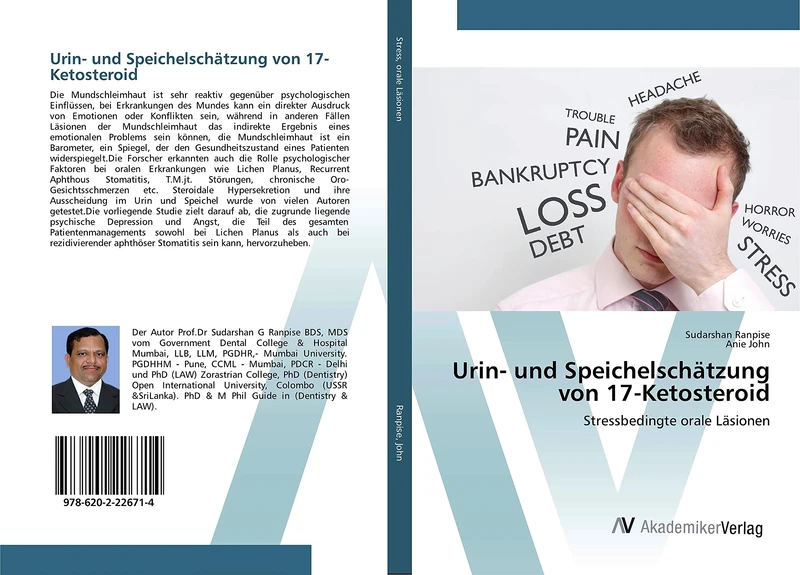 Urin- und Speichelschätzung von 17-Ketosteroid: Stressbedingte orale Läsionen