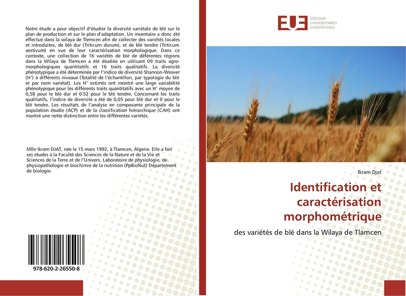 Identification et caractérisation morphométrique: des variétés de blé dans la Wilaya de Tlamcen - Image 1