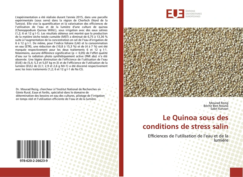 Le Quinoa sous des conditions de stress salin: Efficiences de l’utilisation de l’eau et de la lumière - Image 1