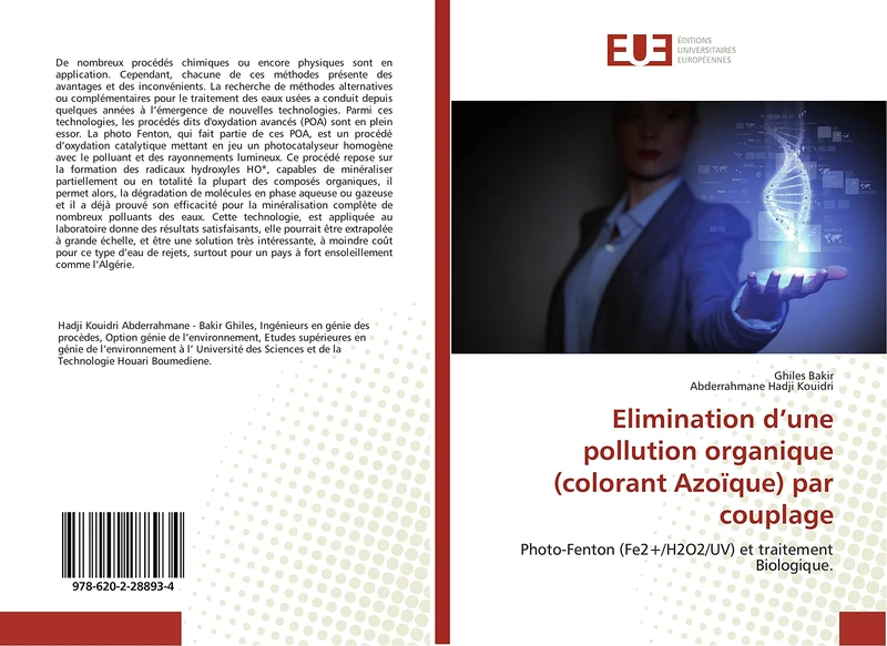Elimination d’une pollution organique (colorant Azoïque) par couplage: Photo-Fenton (Fe2+/H2O2/UV) et traitement Biologique.